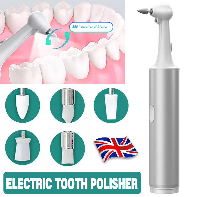 Tooth Polisher Electric Teeth Whitening Cleaning For Plaque Stain Removal Yellow