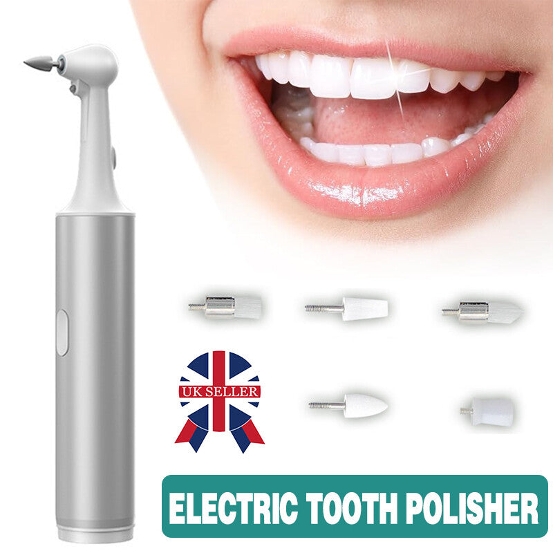 Tooth Polisher Electric Teeth Whitening Cleaning For Plaque Stain Removal Yellow